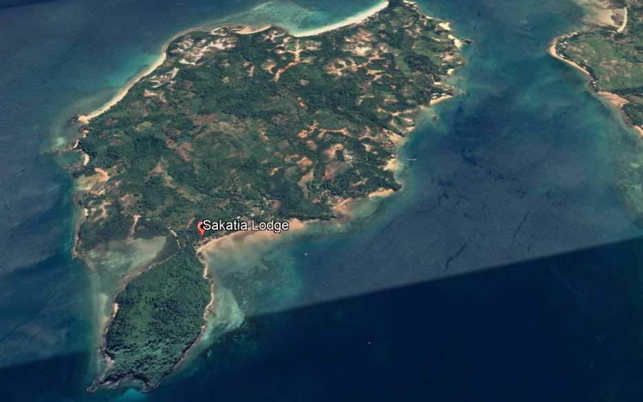 Map showing Nosy Sakatia location off Nosy Be, Madagascar