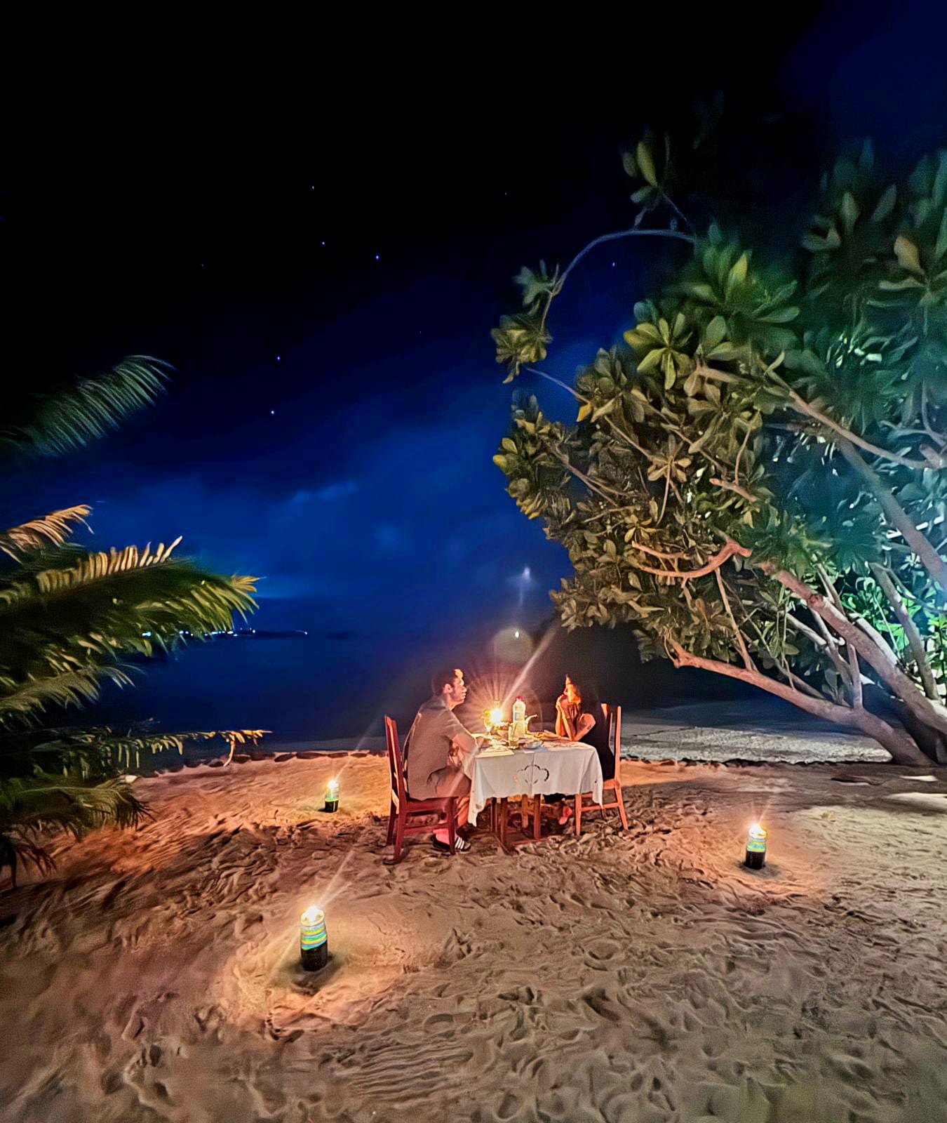Private beach dinner at Sakatia Lodge